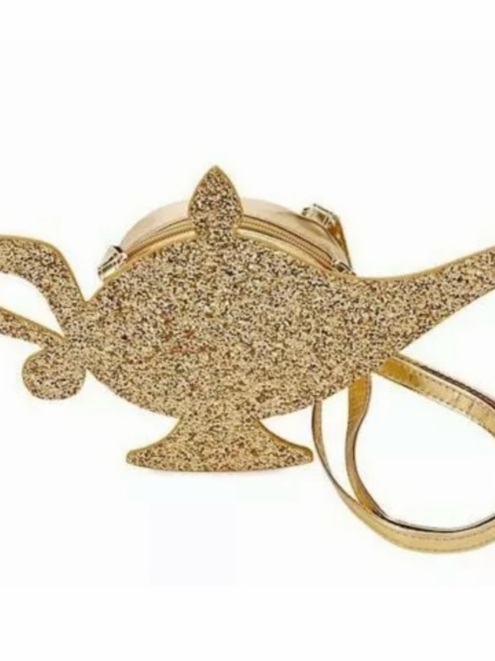 Disney Gold Glitter Genie Lamp Crossbody Bag, perfect to complete your costume